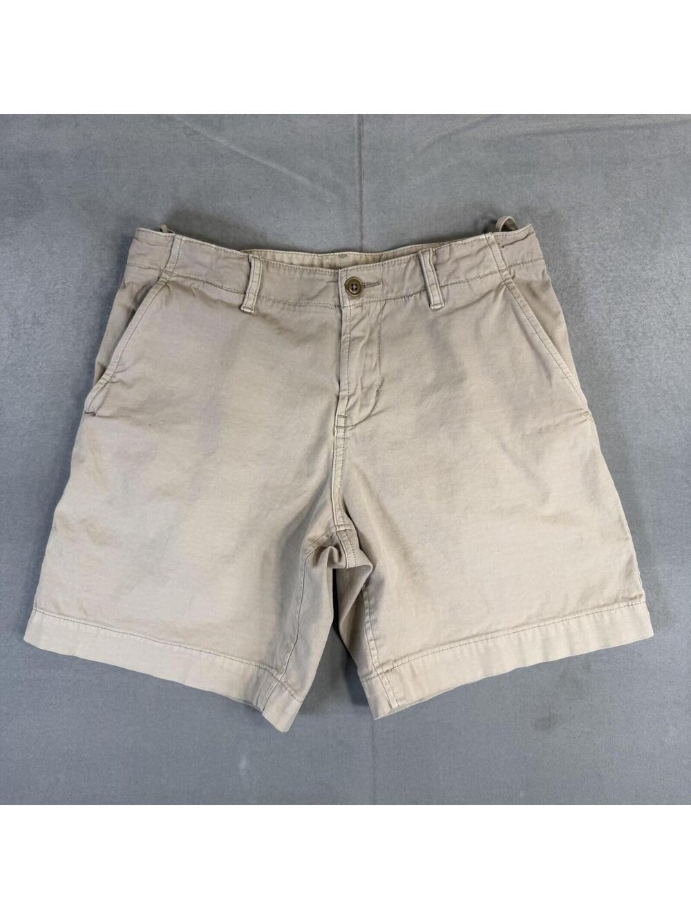 Buck Mason Walk Shorts Mens 29 Beige Vintage Canvas Chino Drawstring